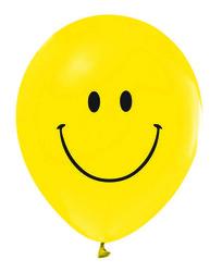  - Balon 1+1 Gülen Yüz Baskılı Sarı Pk:100 Kl:50