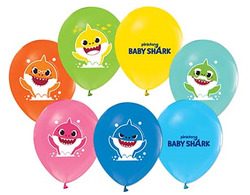  - Balon 4+1 Baby Shark Pastel Pk:100 Kl:50