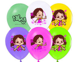  - Balon 4+1 Niloya Baskılı Pastel Pk:100 Kl:50