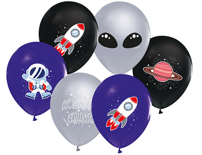 Balon Astronot Uzay 4+1 Pastel Pk:100 Kl:50