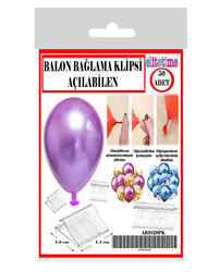 Balon Bağlama Klipsi Açılabilen Pk:50 Kl:840 - Thumbnail