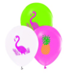  - Flamingo Baskılı Balon 12 inç (25x30 cm) 100’lü Paket