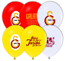  - Galatasaray Lisanslı Balon 12 inç (25x30 cm) 100’lü Paket