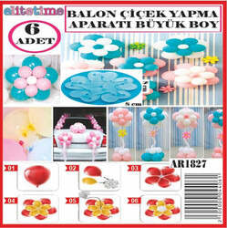 Balon Çiçek Yapma Aparatı Büyük 8 Cm Pk:6 Kl:400 - Thumbnail