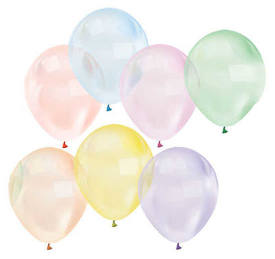 Balon Düz 12 İnc Şeffaf Karışık Renli Pk:100 Kl:50