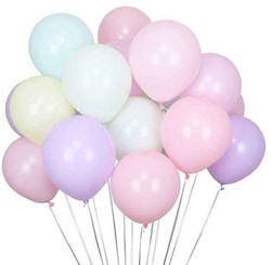  - Balon Düz Pastel Makaron 6 İnc Karışık Pk:100 Kl:100