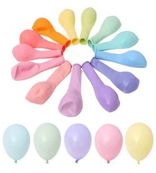 Balon Düz Pastel Makaron 6 İnc Karışık Pk:100 Kl:100 - Thumbnail