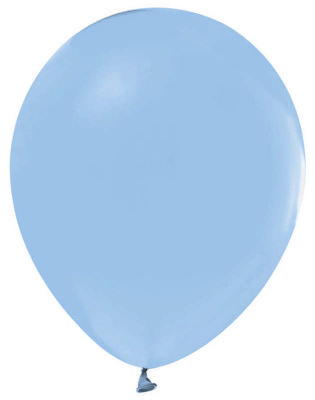 Balon Düz Pastel 12 inç (25x30 cm) Pudra Mavi 100’lü Paket
