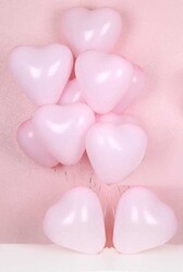 Balon Kalp Pastel(makaron Balon)12 İnc Pembe P100 - Thumbnail