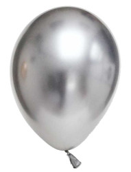  - Krom Parlak Gümüş Balon 16 inç (30x40 cm) 50’li Paket