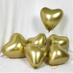 Balon Krom Parlak 16 İnc Kalp Altın Pk:50 Kl:60 - Thumbnail