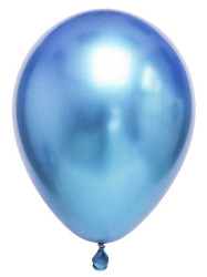  - Krom Parlak Mavi Balon 16 inç (30x40 cm) 50’li Paket