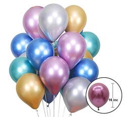 Açık Mavi Metalik Balon 12 inç (25x30 cm) 100’lü Paket - Thumbnail