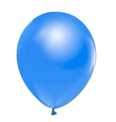 İnci Mavi Metalik Balon 12 inç (25x30 cm) 100’lü Paket