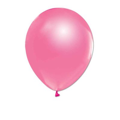 Pembe Metalik Balon 12 inç (25x30 cm) 100’lü Paket