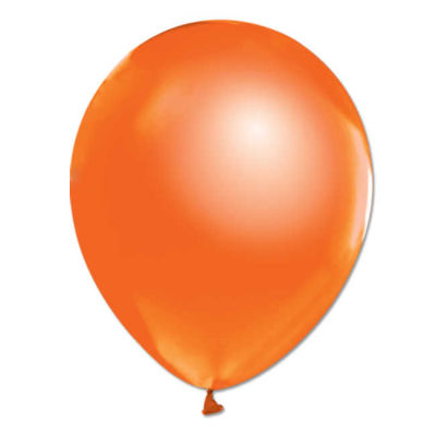 Turuncu Metalik Balon 12 inç (25x30 cm) 100’lü Paket