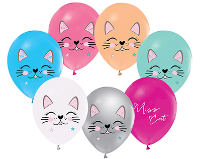 Balon Mıss Cat 4+1 Pastel Pk:100 Kl:50