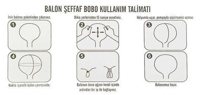 Balon Şeffaf (bobo) Çok Amaçlı 24 İnc Pk:50 Kl:30