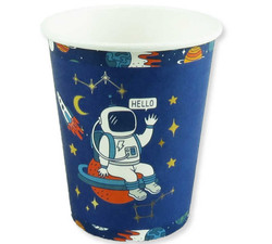  - Bardak Astronot Uzay Karton 8oz Pk:8 Kl:100