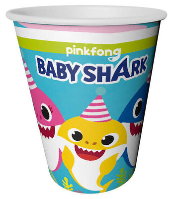 Bardak Baby Shark 220/240cc Pk:8 Kl:54