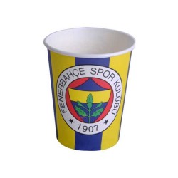  - Fenerbahçe Lisanslı Karton Bardak (240 cc) 8’li Paket