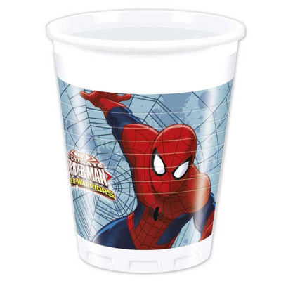 Spiderman Web Warriors Plastik Bardak (200 cc) 8’li Paket
