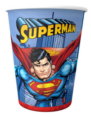 Superman Plastik Bardak (200 cc) 8’li Paket