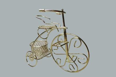 Sepetli Tel Bisiklet Altın
