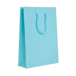  - Çanta Karton Küçük Boy Düz Renk Mavi 12x17 P25-30