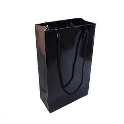  - Çanta Karton Küçük Boy Düz Renk Siyah 12x17 P25-30