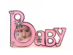 Baby Yazılı Pembe Çerçeve - Thumbnail