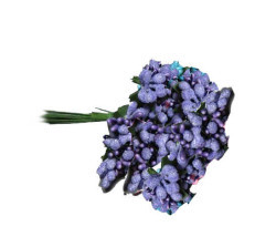 Çiçek Cipso Görünümünde Lila - Thumbnail