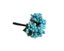 Çiçek Cipso Görünümünde Mavi