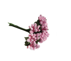 Çiçek Cipso Görünümünde Pembe - Thumbnail