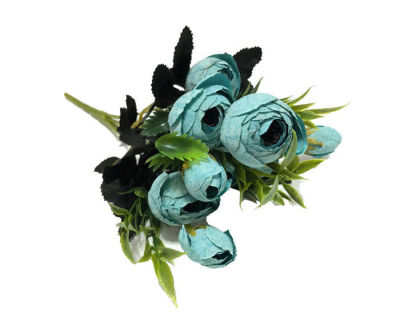 Çiçek El Buketi Şakayık Modeli Mavi