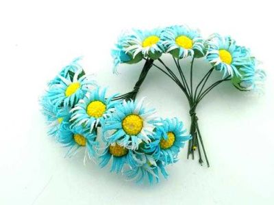 Çiçek Papatya Mavi