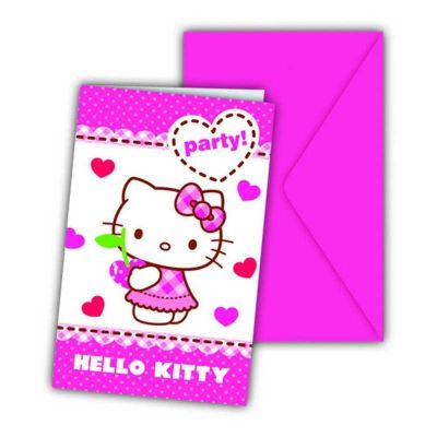 Hello Kitty Hearts Davetiye