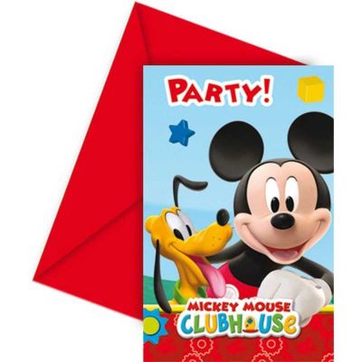 Mickey Playful Davetiye 6’lı Paket