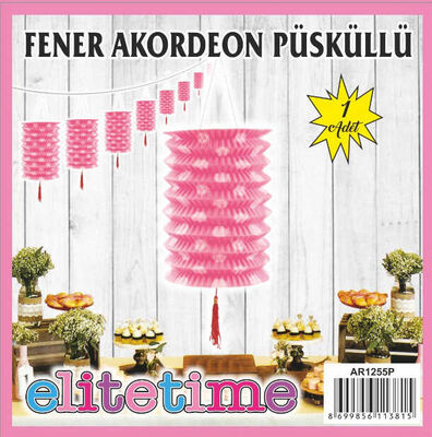 Fener Akordiyon Püsküllü Pembe Pk:1 Kl:600