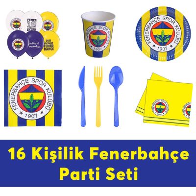 Fenerbahçe Doğum Günü Seti Eko Set 16 Kişilik