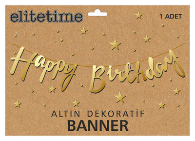 Flama Happy Brıthday Metalize Altın Pk:1 Kl:300