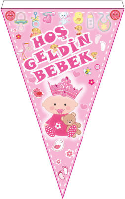 Hoşgeldin Bebek 10 Lu Pembe Flama