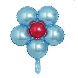  - Folyo Balon Çiçek Modeli Mavi18 Inc 40cm Pk:1-200