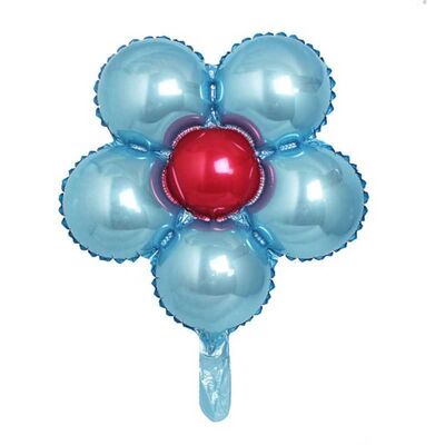 Folyo Balon Çiçek Modeli Mavi18 Inc 40cm Pk:1-200