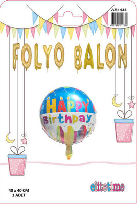 Folyo Balon Happy Birthday Pk:1 Kl:200