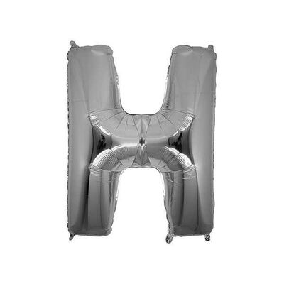 Folyo Balon Harf H 40 İnc Gümüş P1-200