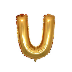  - Folyo Balon Harf U Altın 16 Inc(40cm) Pk:1 Kl:500