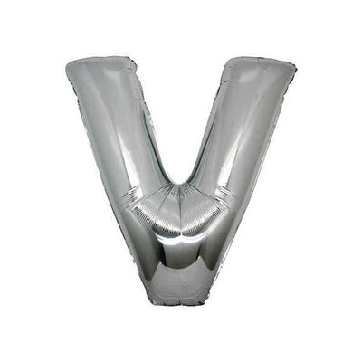 Folyo Balon Harf V 40 İnc Gümüş P1-200
