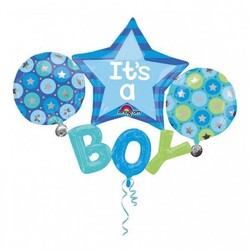  - Folyo Balon Its A Boy Yıldızlı 129x101 Cm Pk:1