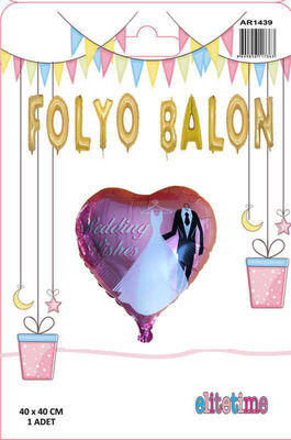 Folyo Balon Kalpli Gelin Damatlı Pk:1 Kl:200